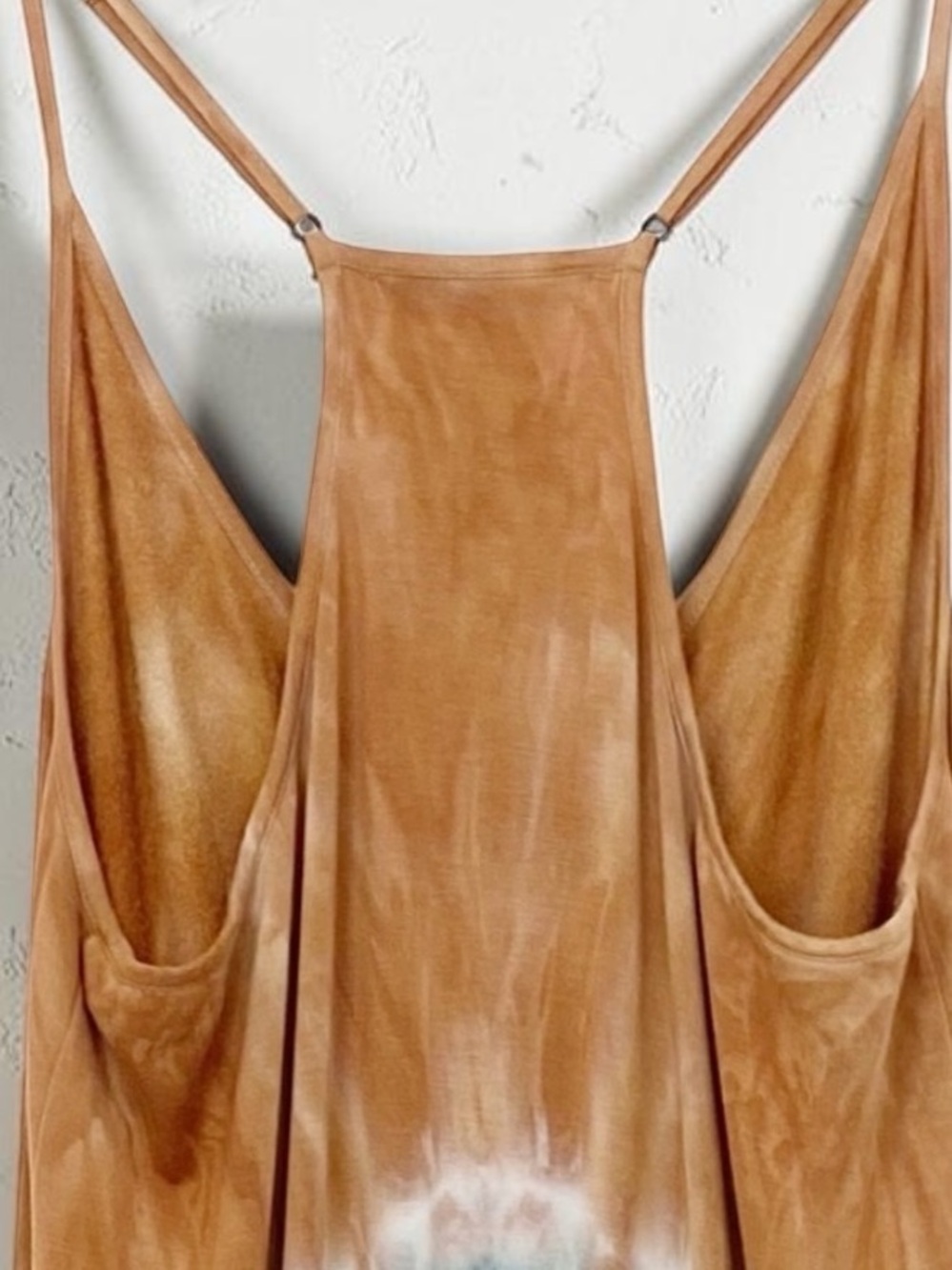 Young Fabulous & Broke Tie-Dye Spaghetti-Strap Jumpsuit in Orange, Gray & Cream - Picture 3 of 8